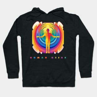 Human Being Pride Month Wave Hoodie